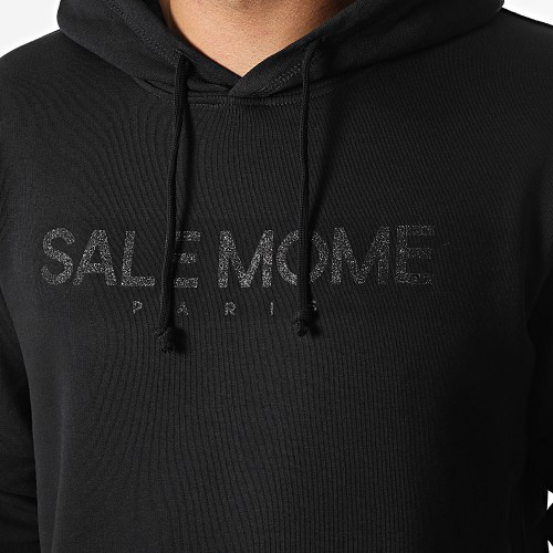 Sweat Capuche Nounours Noir Glitter