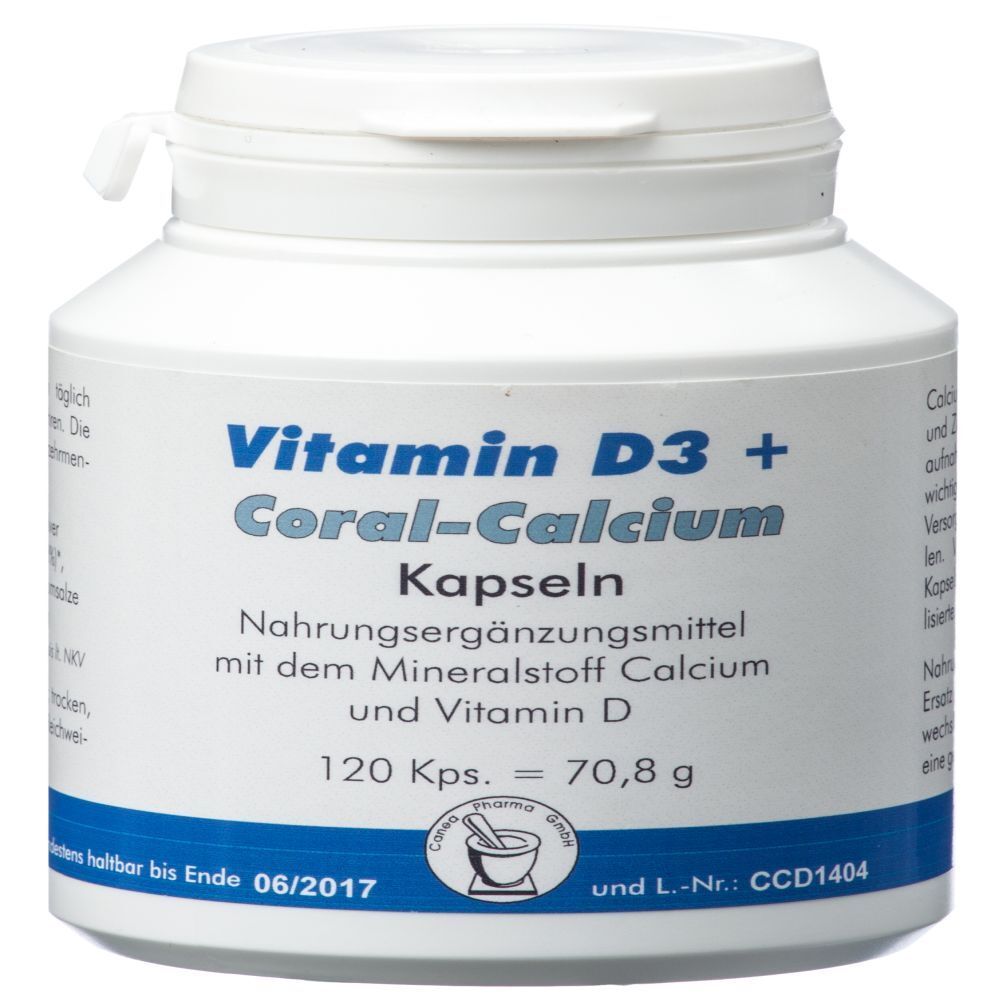 Vitamin D3 + Coral-Calcium Kapseln