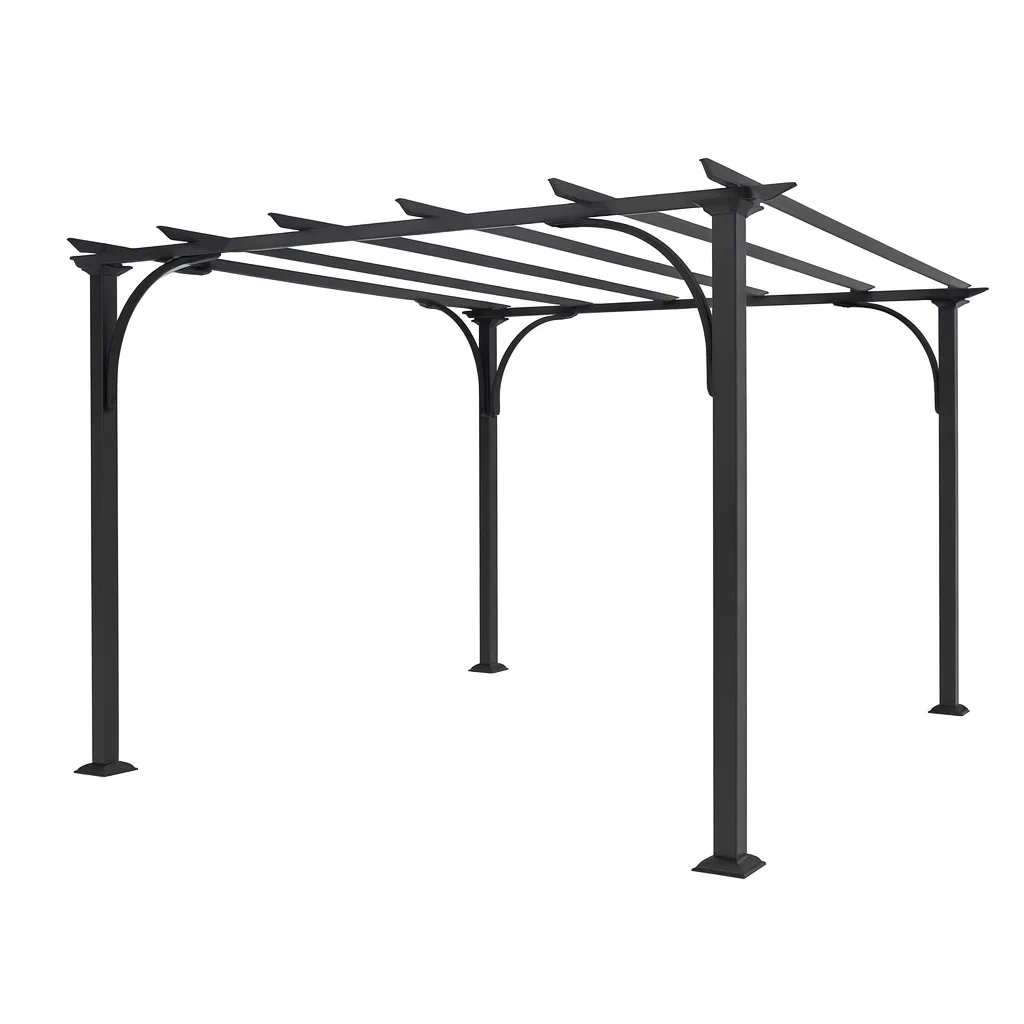 Pergola en métal noir