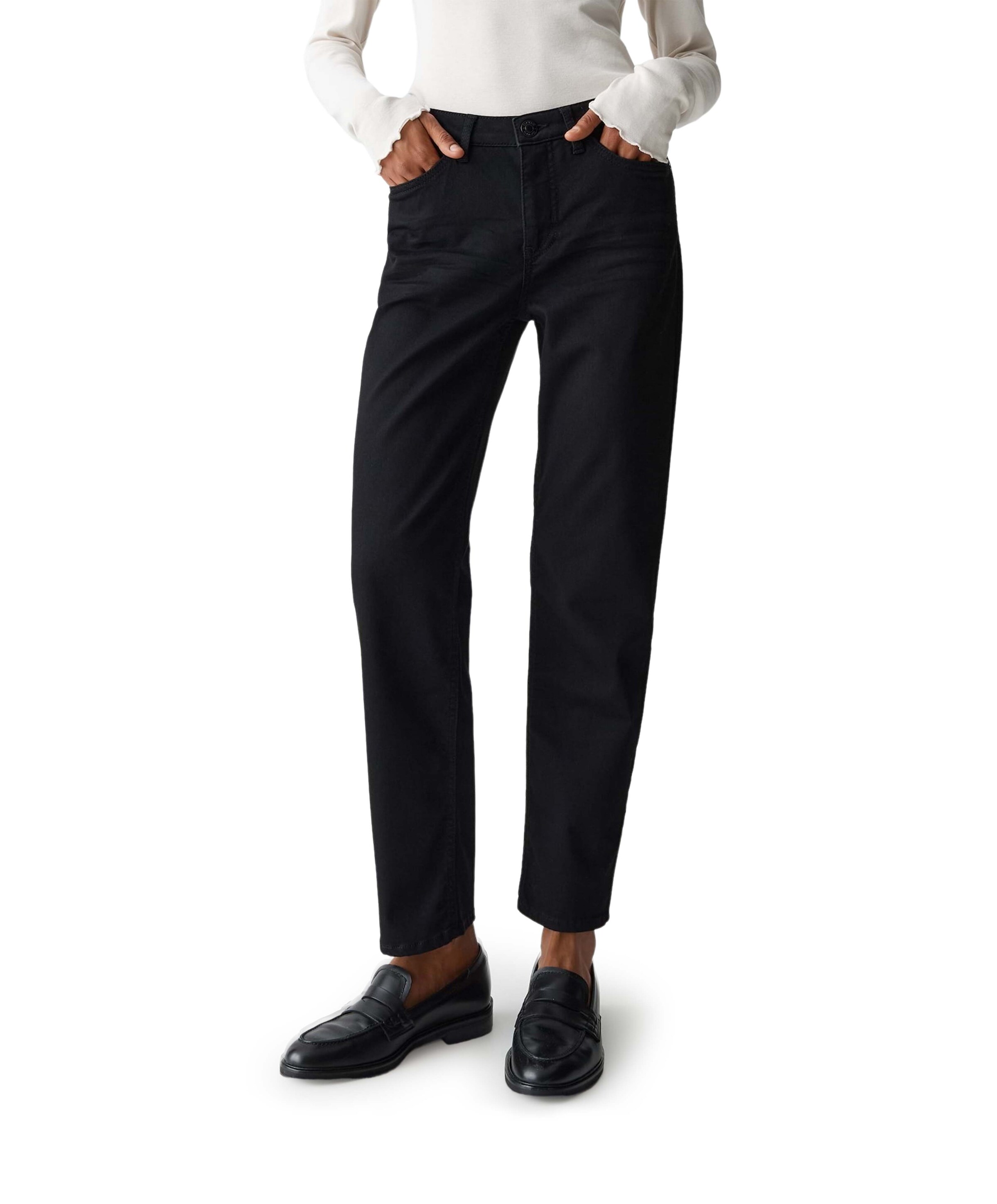 OPUS Elma clever dames jeans zwart