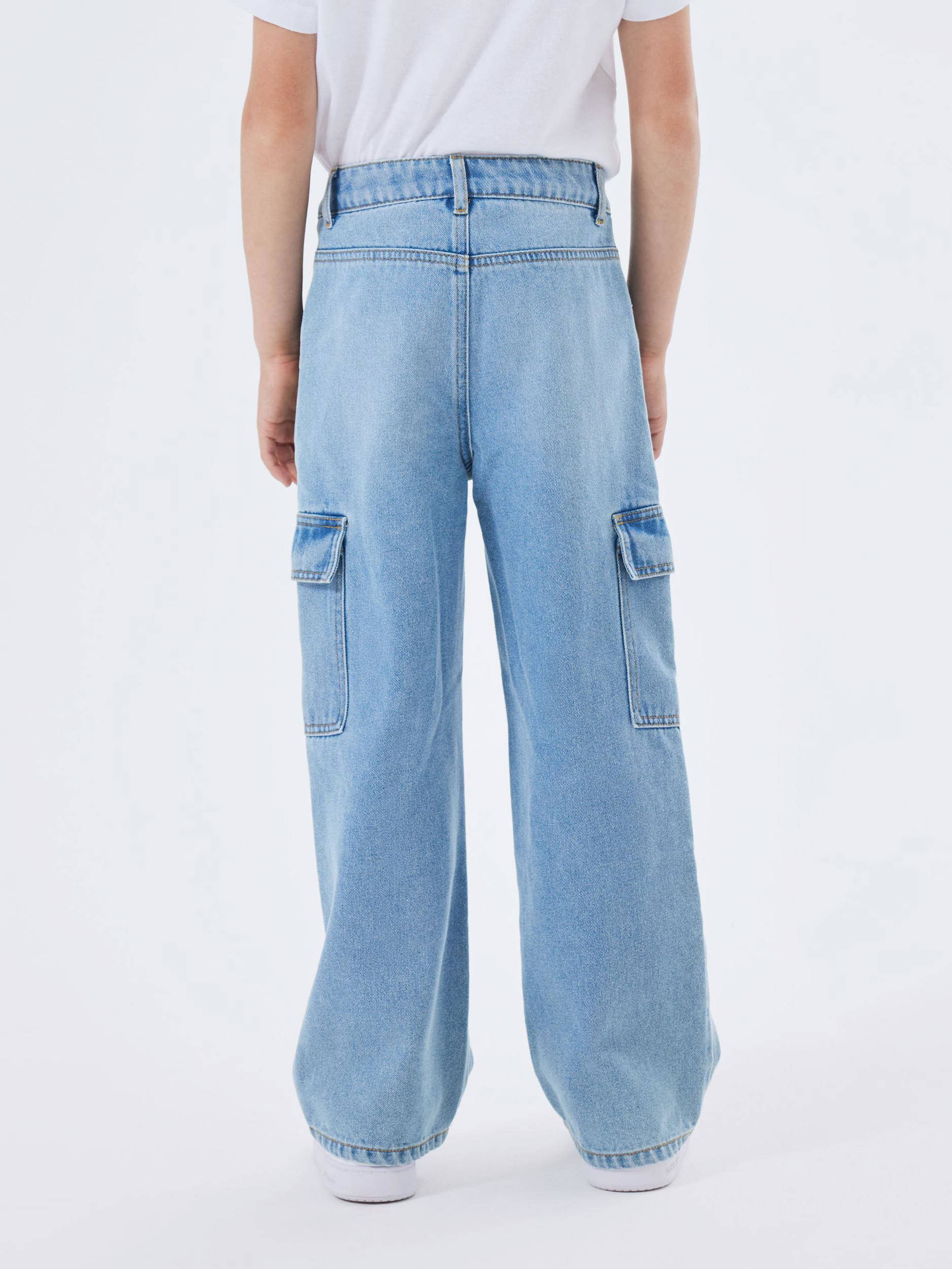 NAME IT wide leg jeans NKFROSE light blue denim