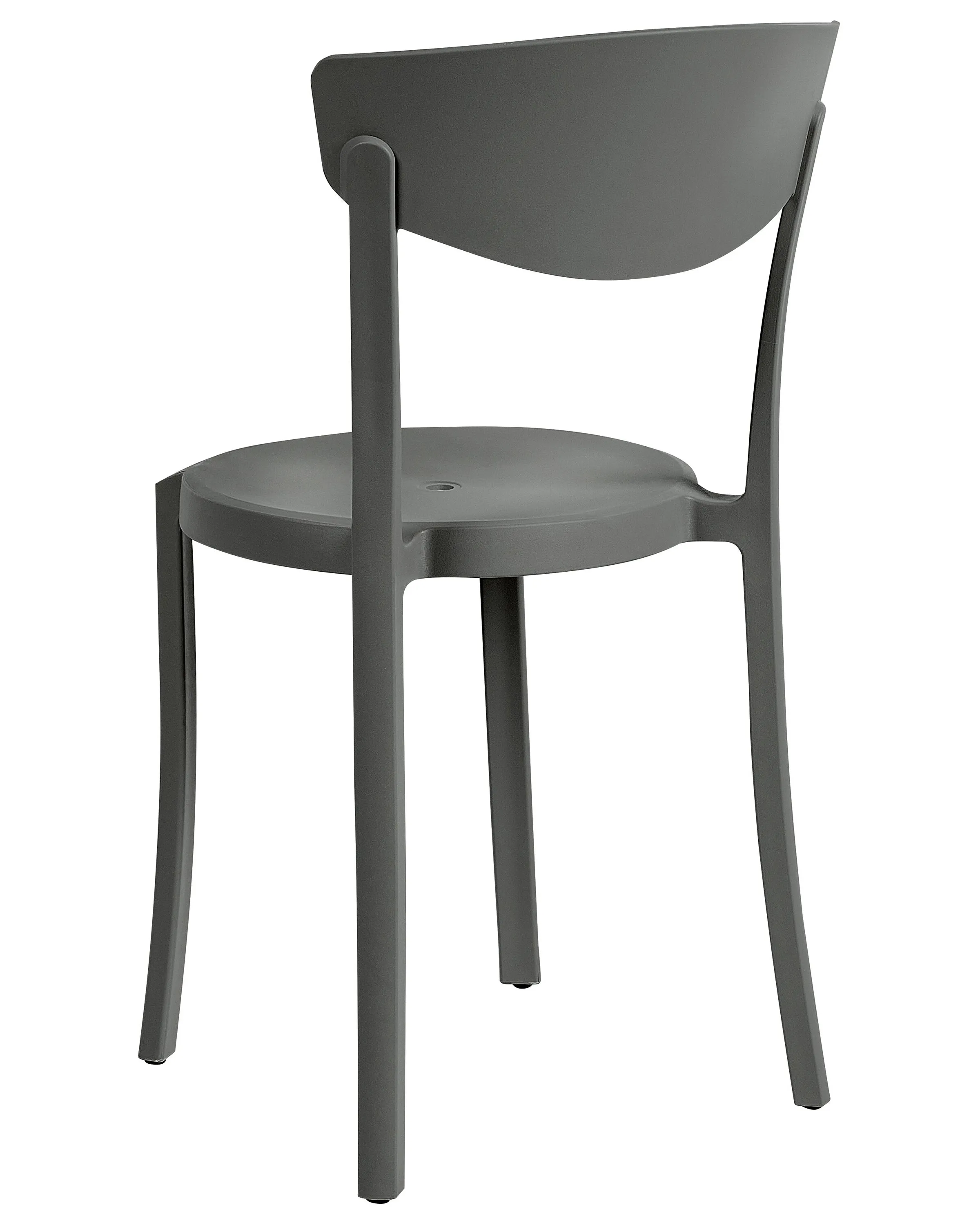 Set van 8 eetkamerstoelen VIESTE Donkergrijs