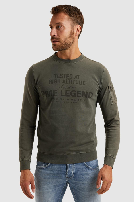 PME legend groene heren sweater