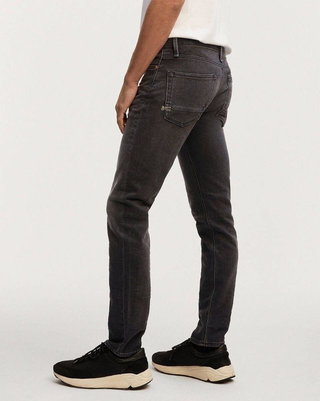 Denham - Regular Slim Fit Jeans - Zwart - Heren - 5-pocket stijl