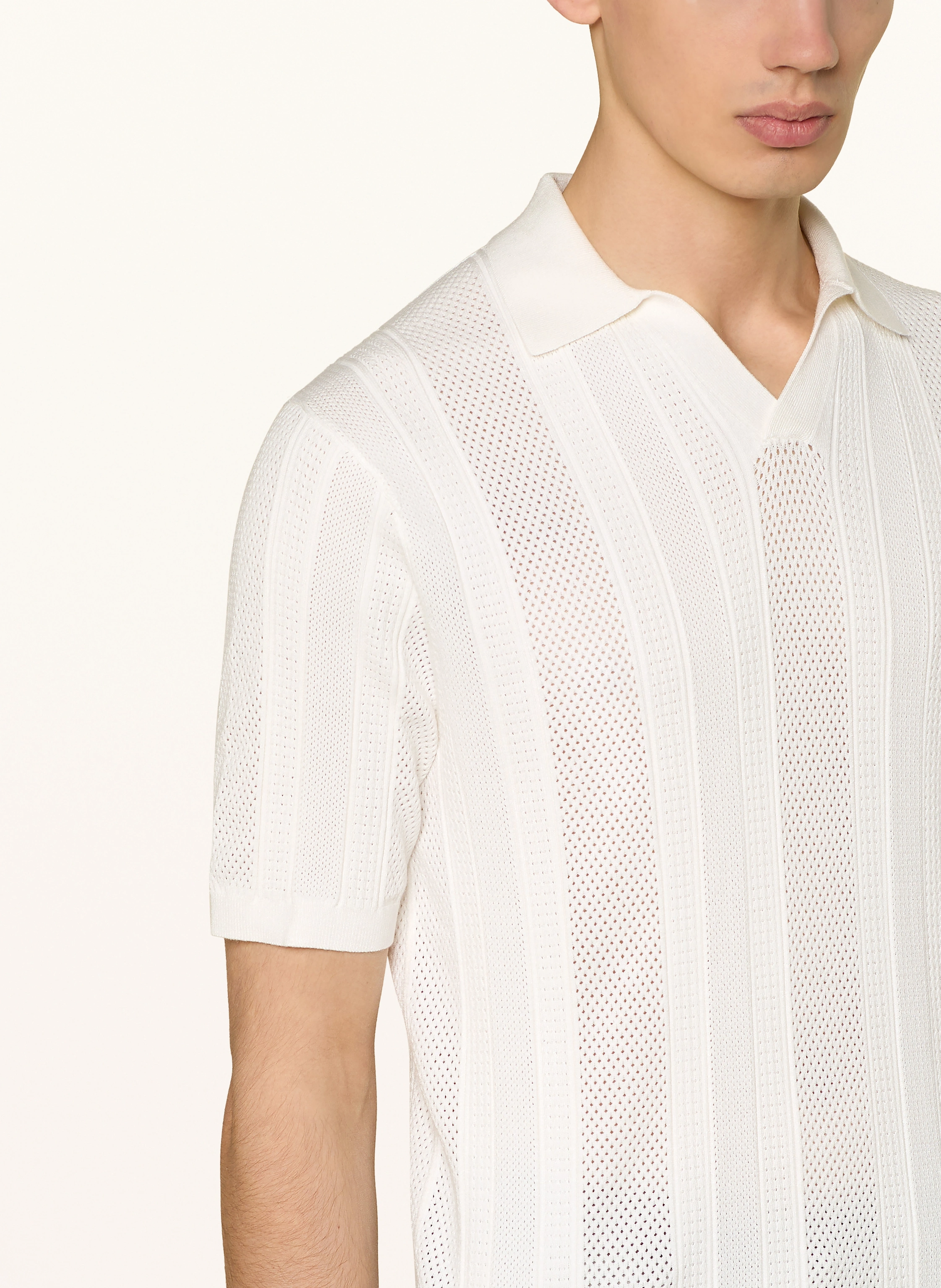 REISS Strick-Poloshirt