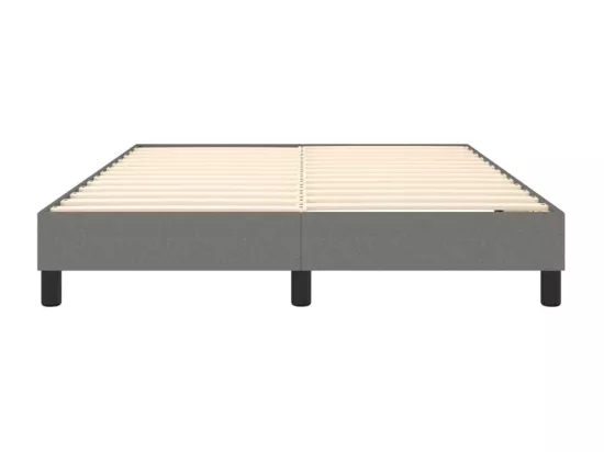 Sommier à lattes de lit Gris foncé 140x200 cm Tissu