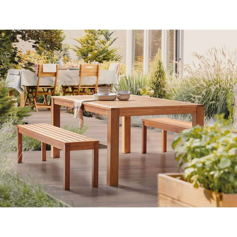 MONSANO - Tuinbank - Lichte houtkleur - Eucalyptushout