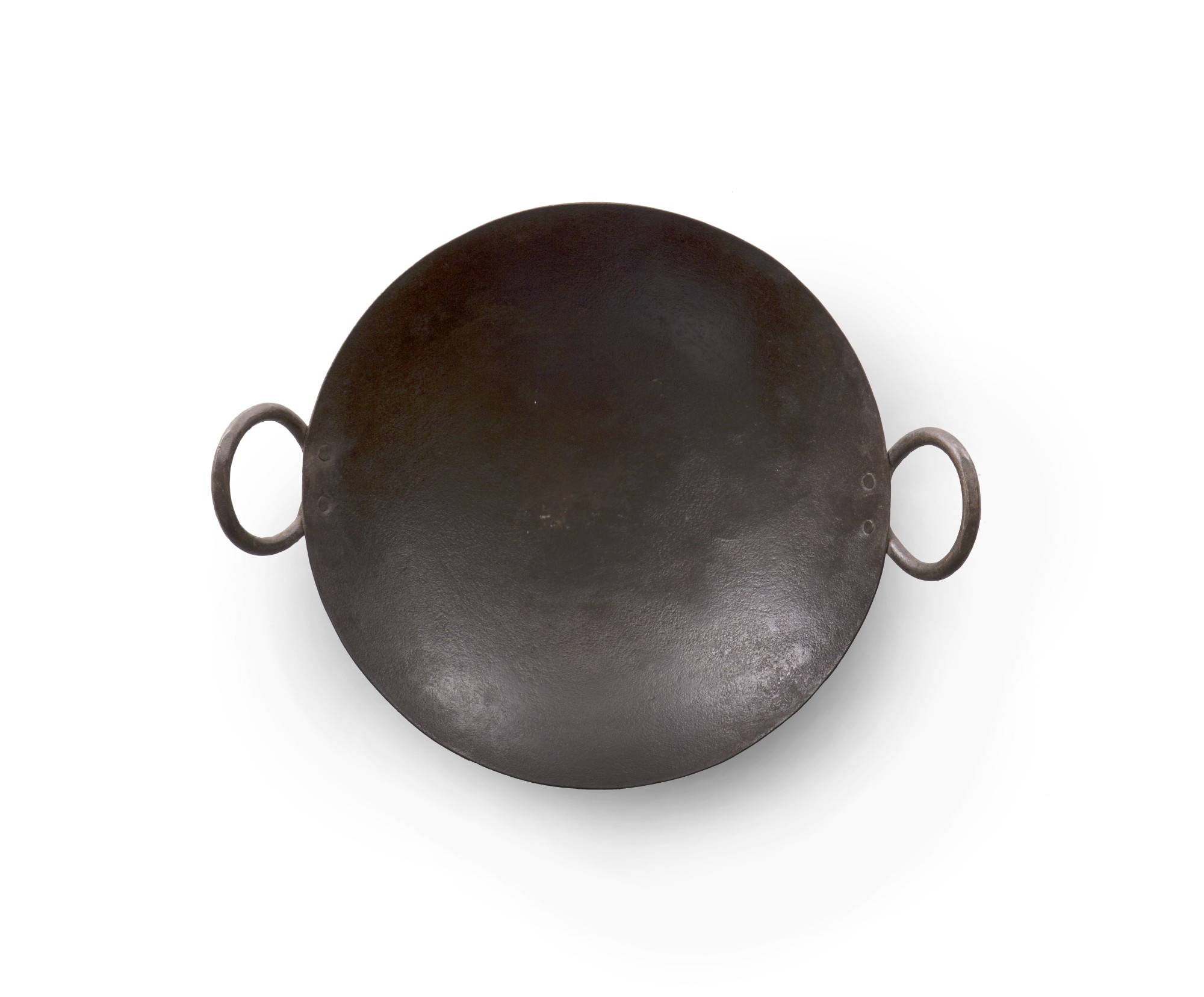 Alter indischer Wok, handgeschmiedet, ca. Ø 40 cm von fischer's lagerhaus