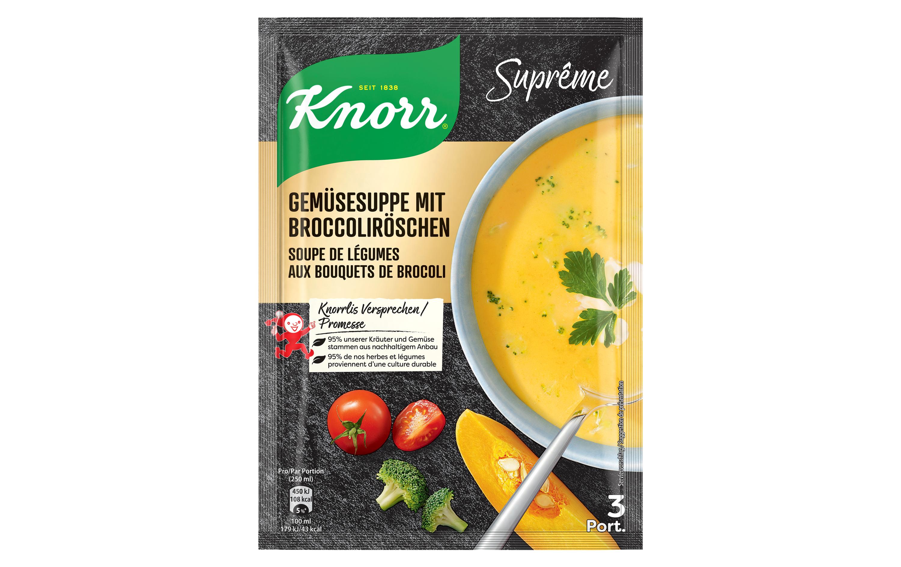 Suprême Gemüsesuppe mit Broccoliröschen 81 gFertigmischung für eine Brokkolisuppe