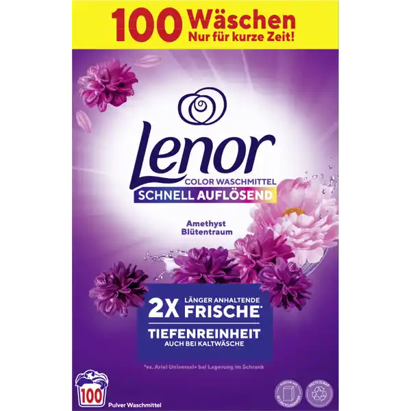 Colorwaschmittel Pulver Amethyst Blütentraum 100 WL
