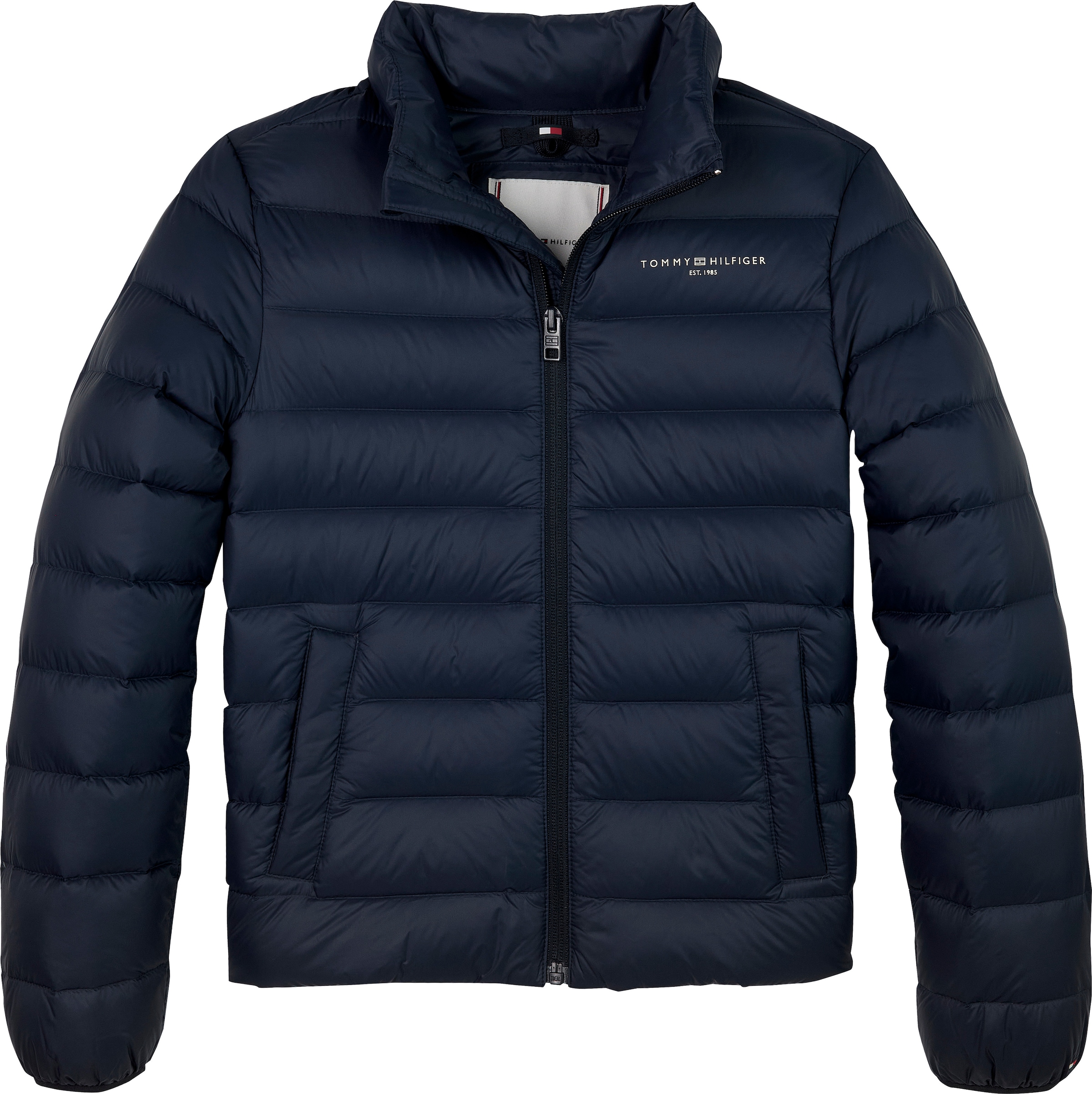 Tommy Hilfiger Steppjacke »ESSENTIAL LIGHT DOWN JACKET« für Kinder bis 16 Jahre, Logodruck auf der Brust