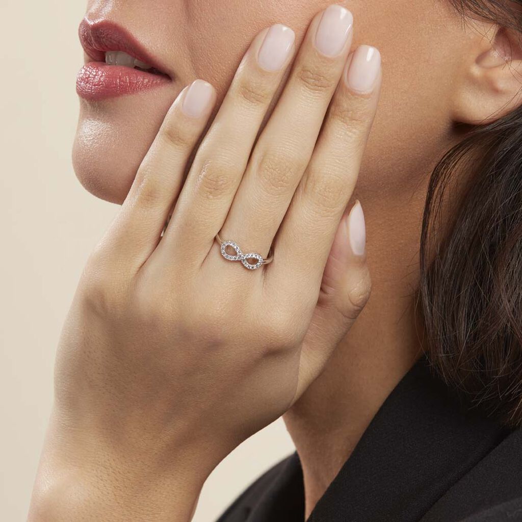 Bague Davila Argent Blanc Oxyde De Zirconium