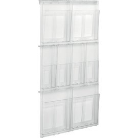Porte-brochures mural 'the placativ', transparent