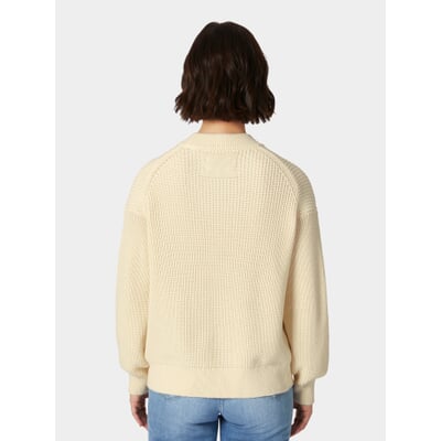 Damen-Strickpullover, Naturweiß
