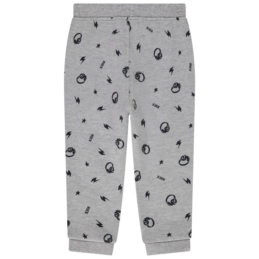 Jogging imprimé Rock pour bébé garçon - Gris chiné