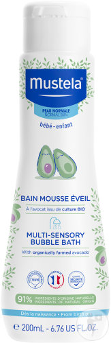 Mustela Bébé Bain Mousse Éveil Peau Normale Flacon 200ml