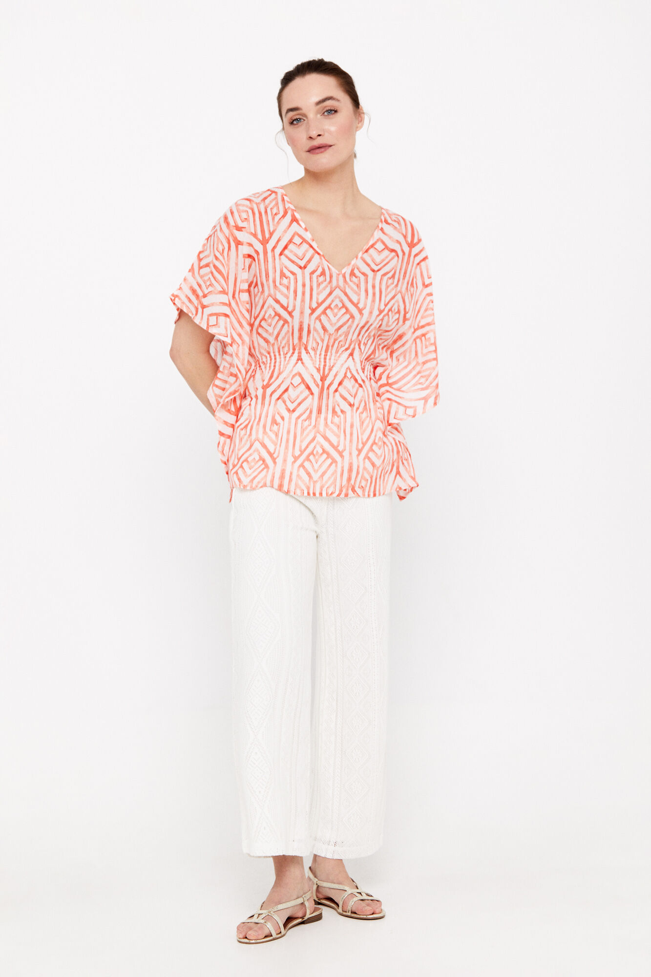 Blusa estampada - Estampa branca