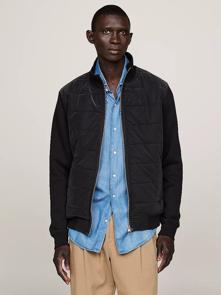 TOMMY HILFIGER Sweatjacke schwarz