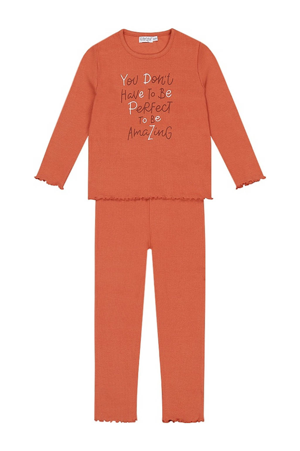 Dirkje pyjamaset koraaloranje