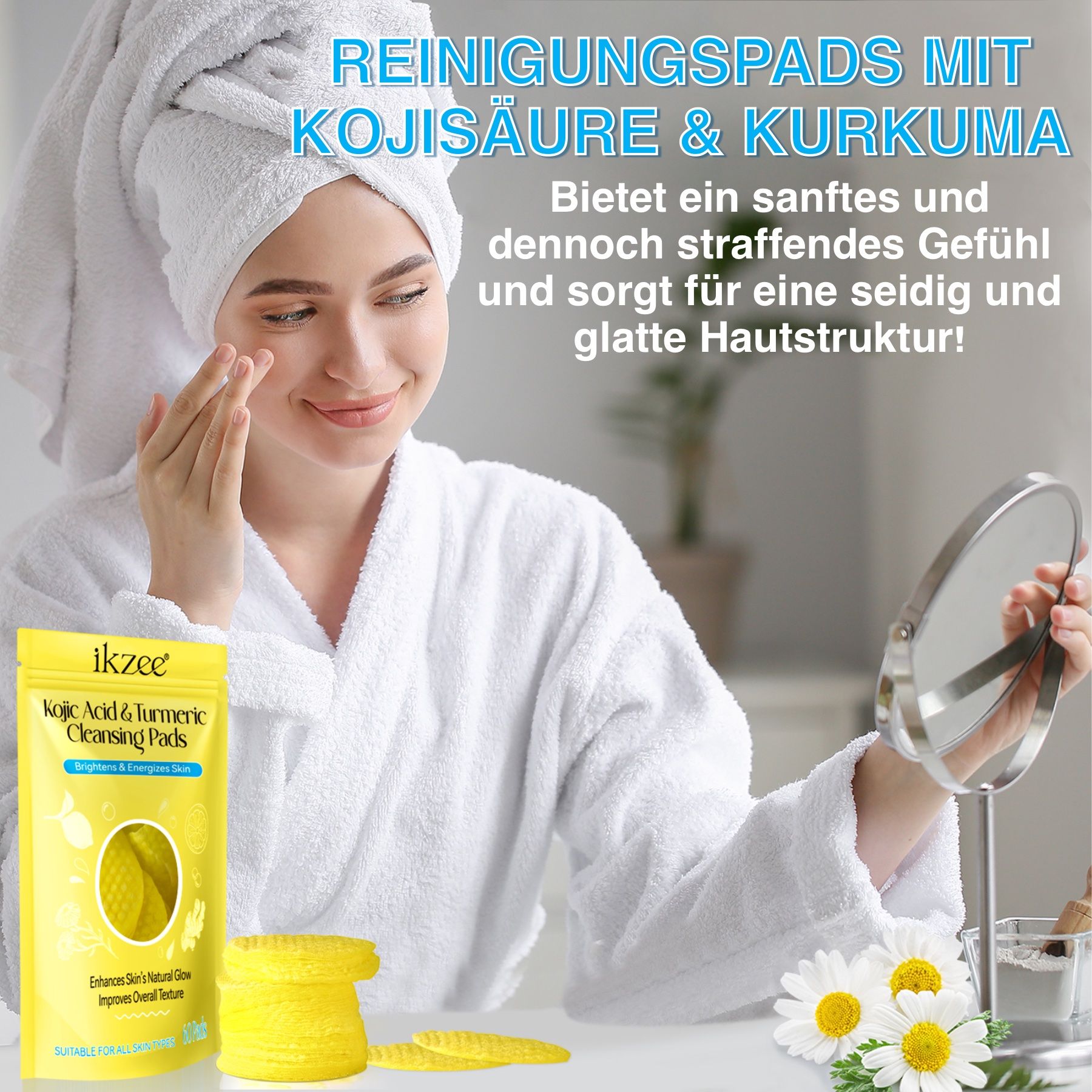P-beauty Gesichtsreinigungspads Kurkuma