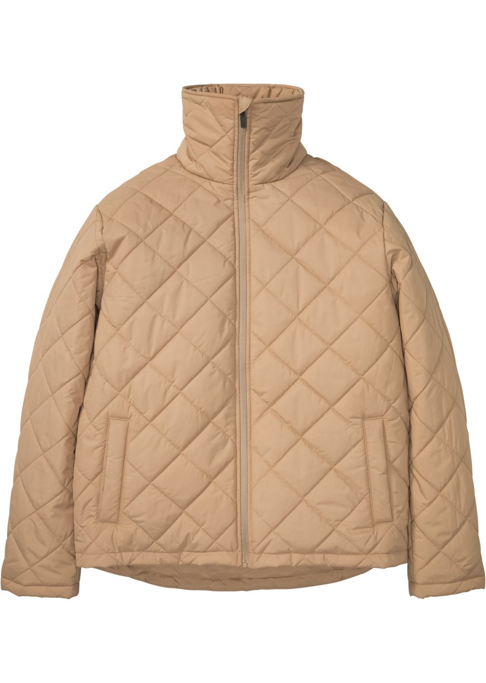 Veste matelassée avec polyester recyclé et col haut, Regular Fit