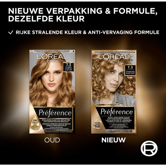 L'Oréal Paris Préférence Permanente Haarverf 7.3 Floride