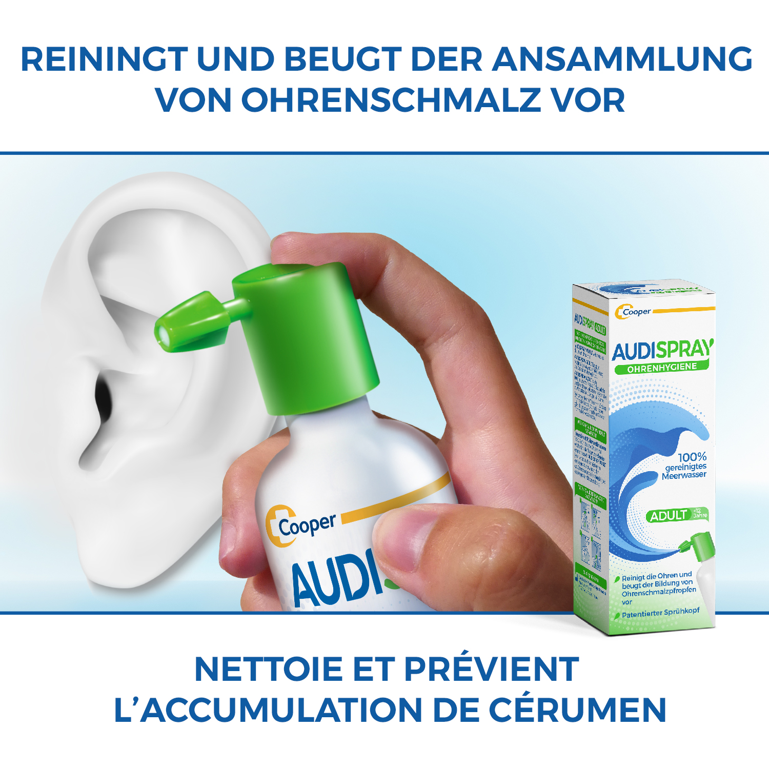 AUDISPRAY Adult Ohrenhygiene<br>50 ml, Spray, Lösung