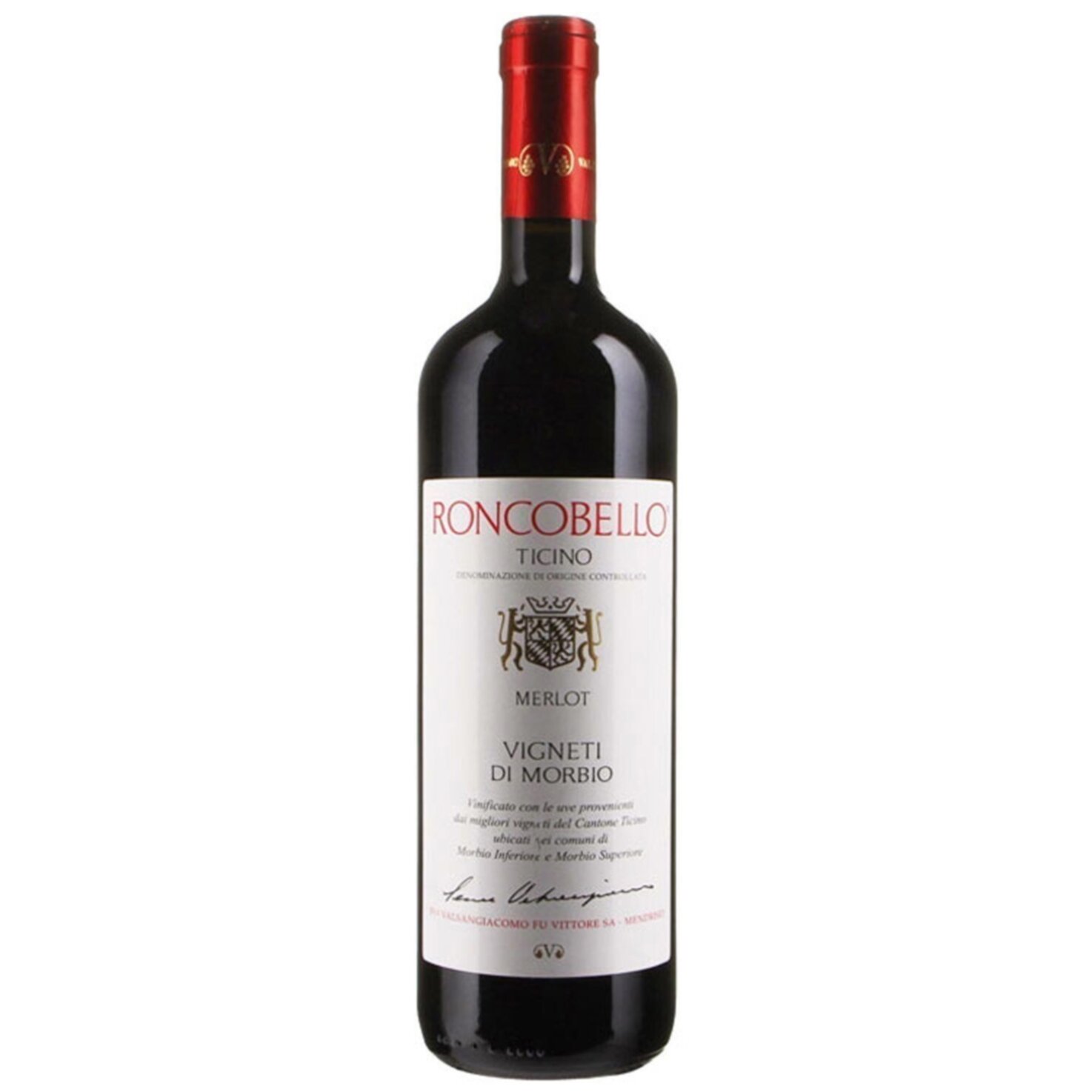 Ticino DOC Merlot Roncobello Valsangiacomo -75cl