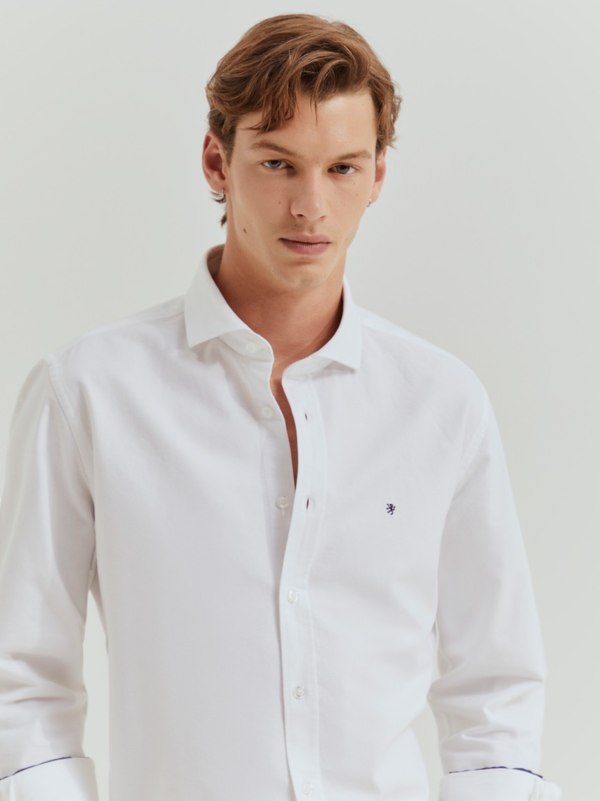 Camisa oxford slim fit