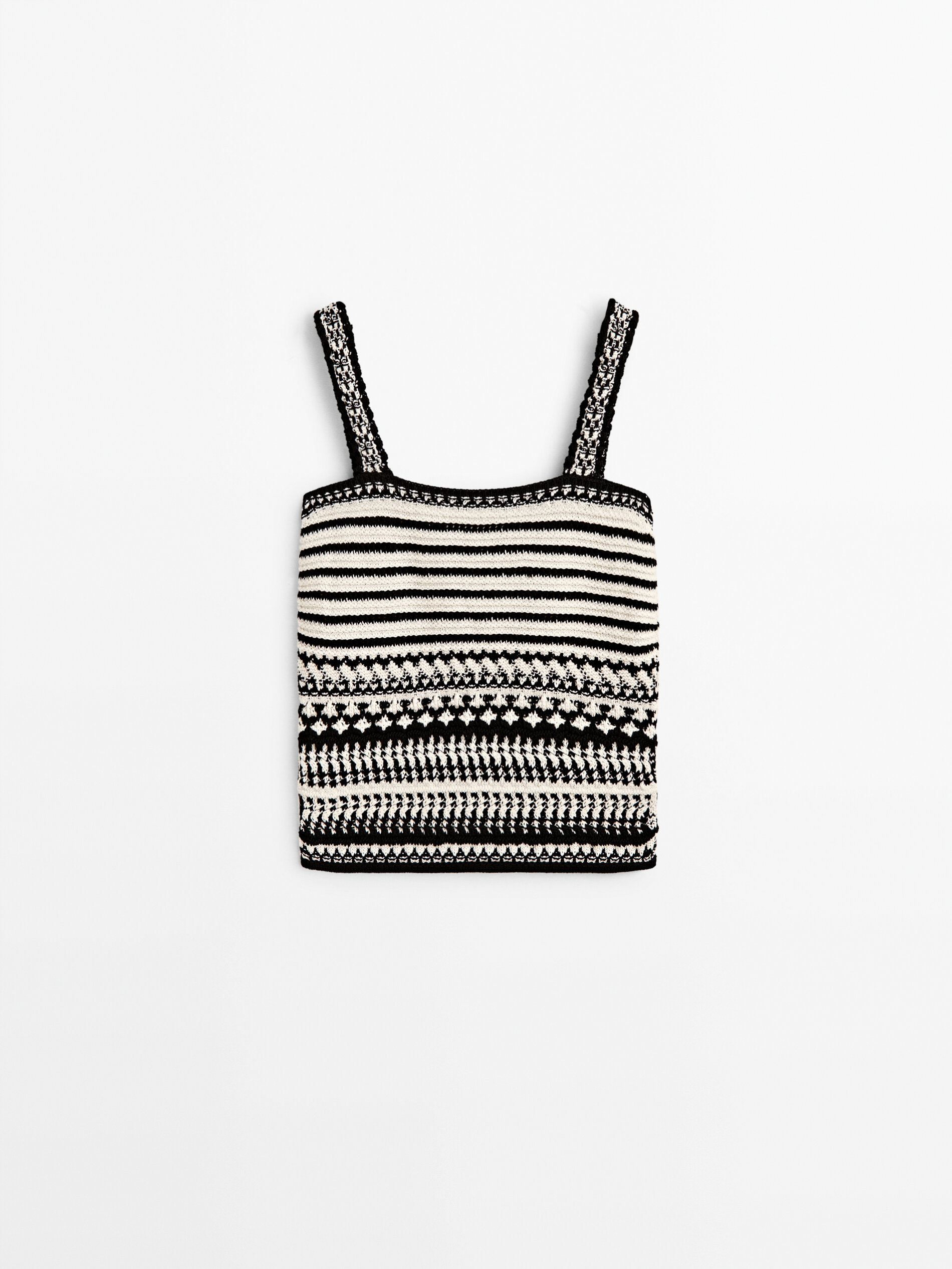 Top com ponto jacquard - RAW
