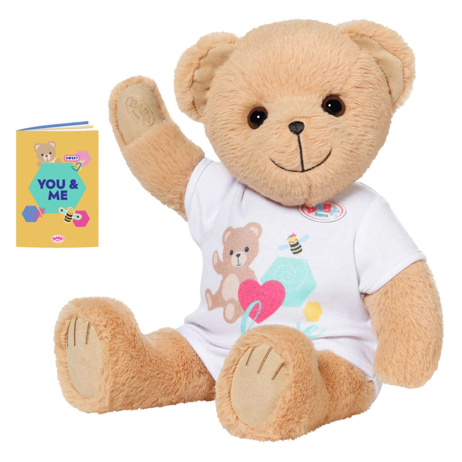 BABY born Teddybeer met Boekje, 36cm
