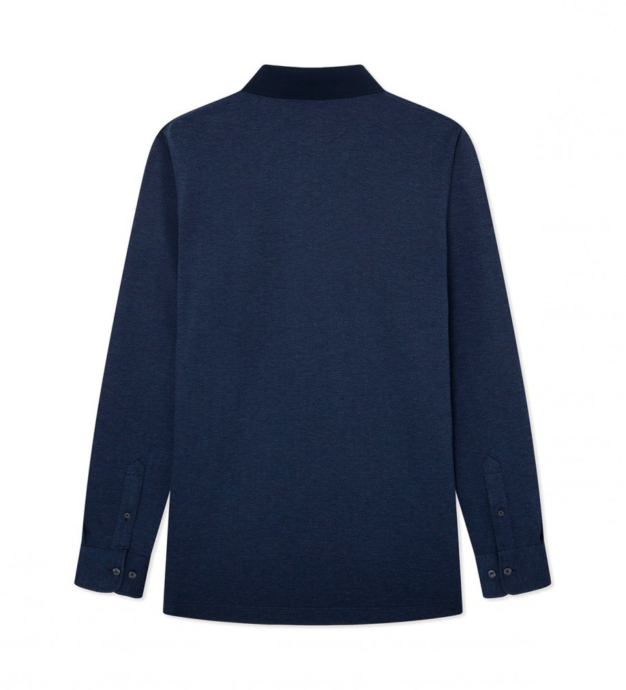 Polo Hackett Navy Herringbone