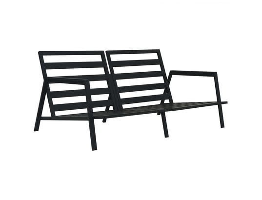 LES TENDANCES - Salon extérieur Salon de jardin-gris-5 places-151x96x70-251280
