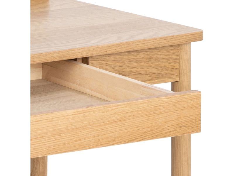 AC Design Tisch Paul, Eiche Schreibtisch mit Stauraum im skandinavischen Stil