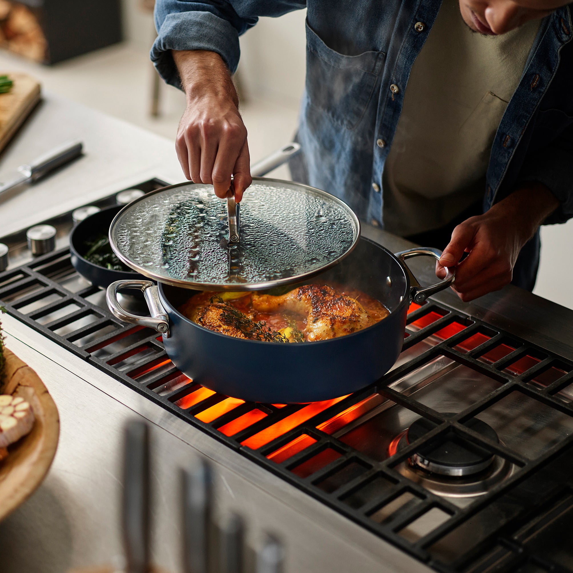 Joseph Joseph Space Braadpan met Deksel - Ã 28 cm
