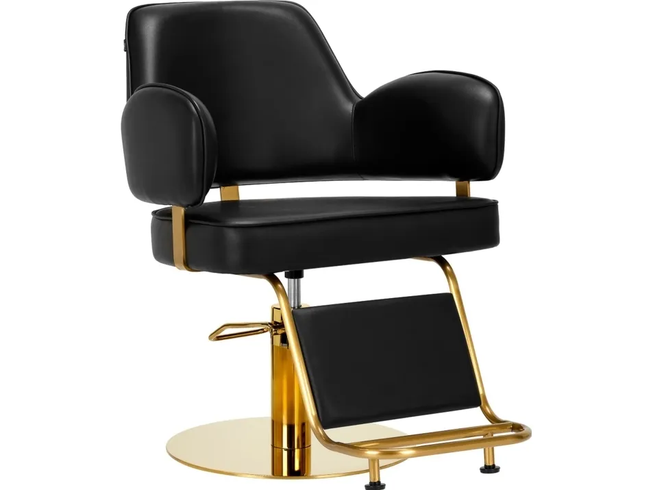 Activeshop Gabbiano frisørstol Linz NQ guld sort