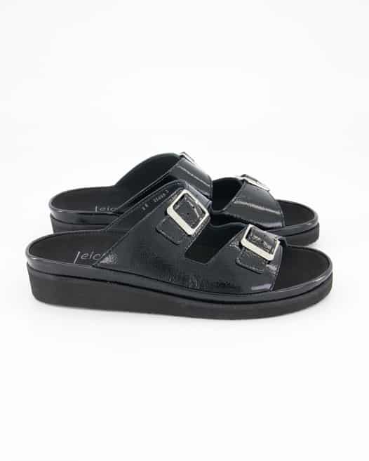 Semler Fiesta Pantoletten in Schwarz