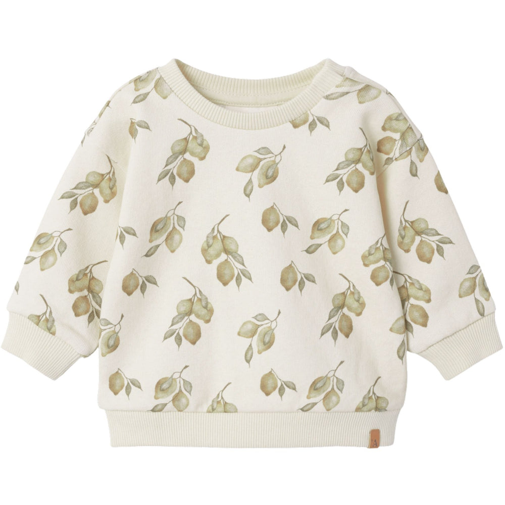 Køb Lil'Atelier Turtledove Lemons Nbnjobo Kio Ls Loose Sweat Lil