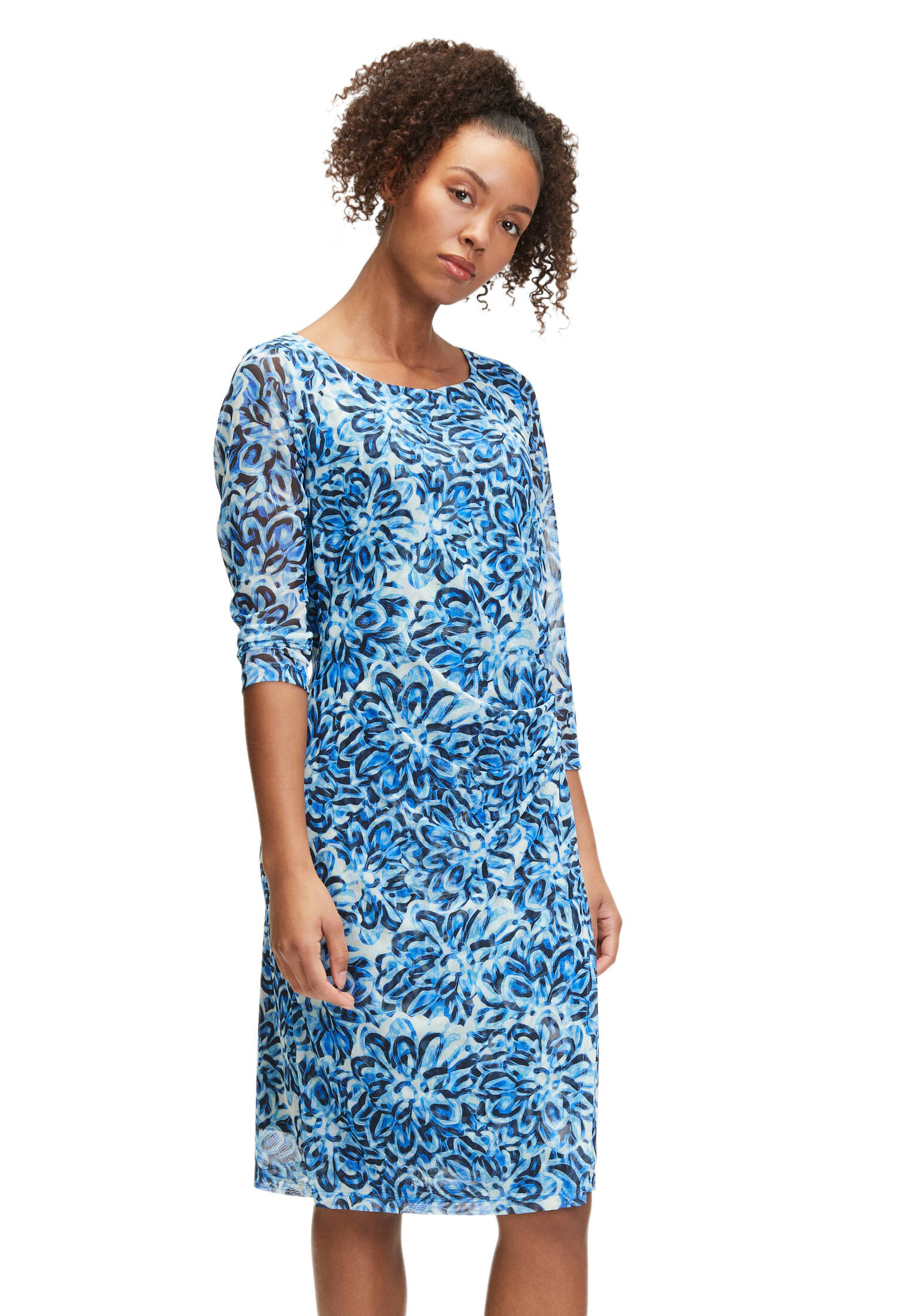 Cartoon| Damen Casual-Kleid mit 3/4 Arm
