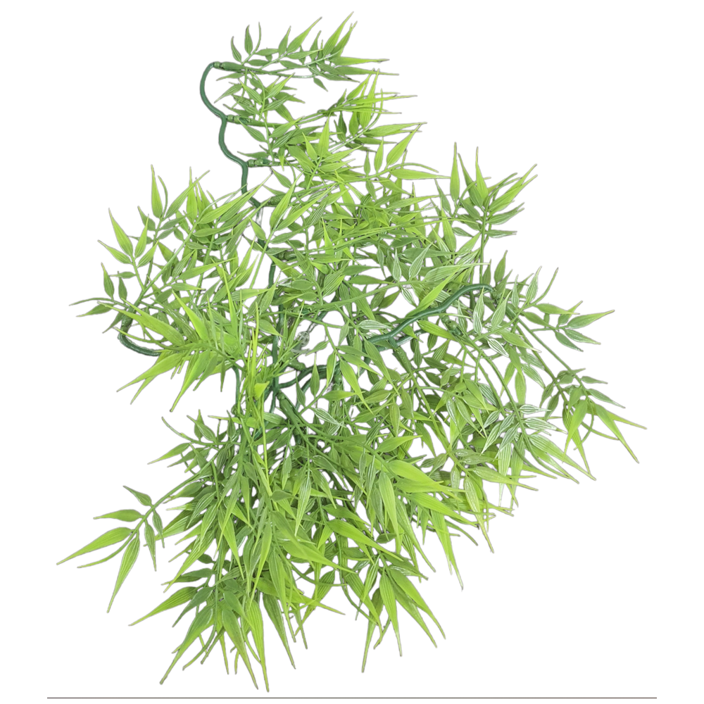 Plante en plastique feuilles de bambou d'environs 46 cm.