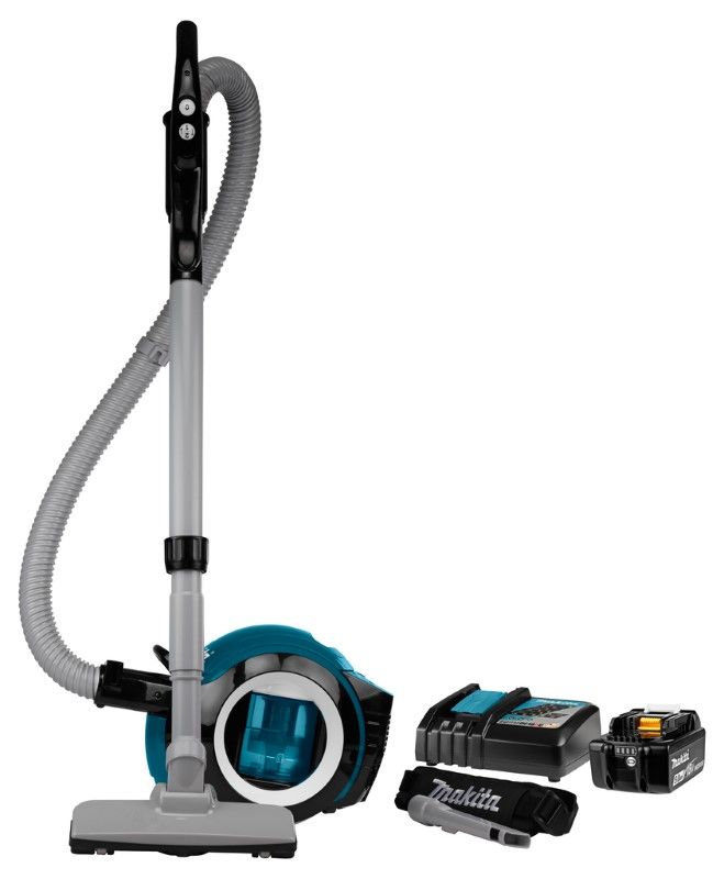 Makita DCL501RT 18 V Stofzuiger 5,0 ah accu (1 st), snellader