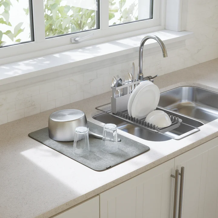 Umbra - Udry over the Sink Geschirrkorb & Trockenmatte, charcoal