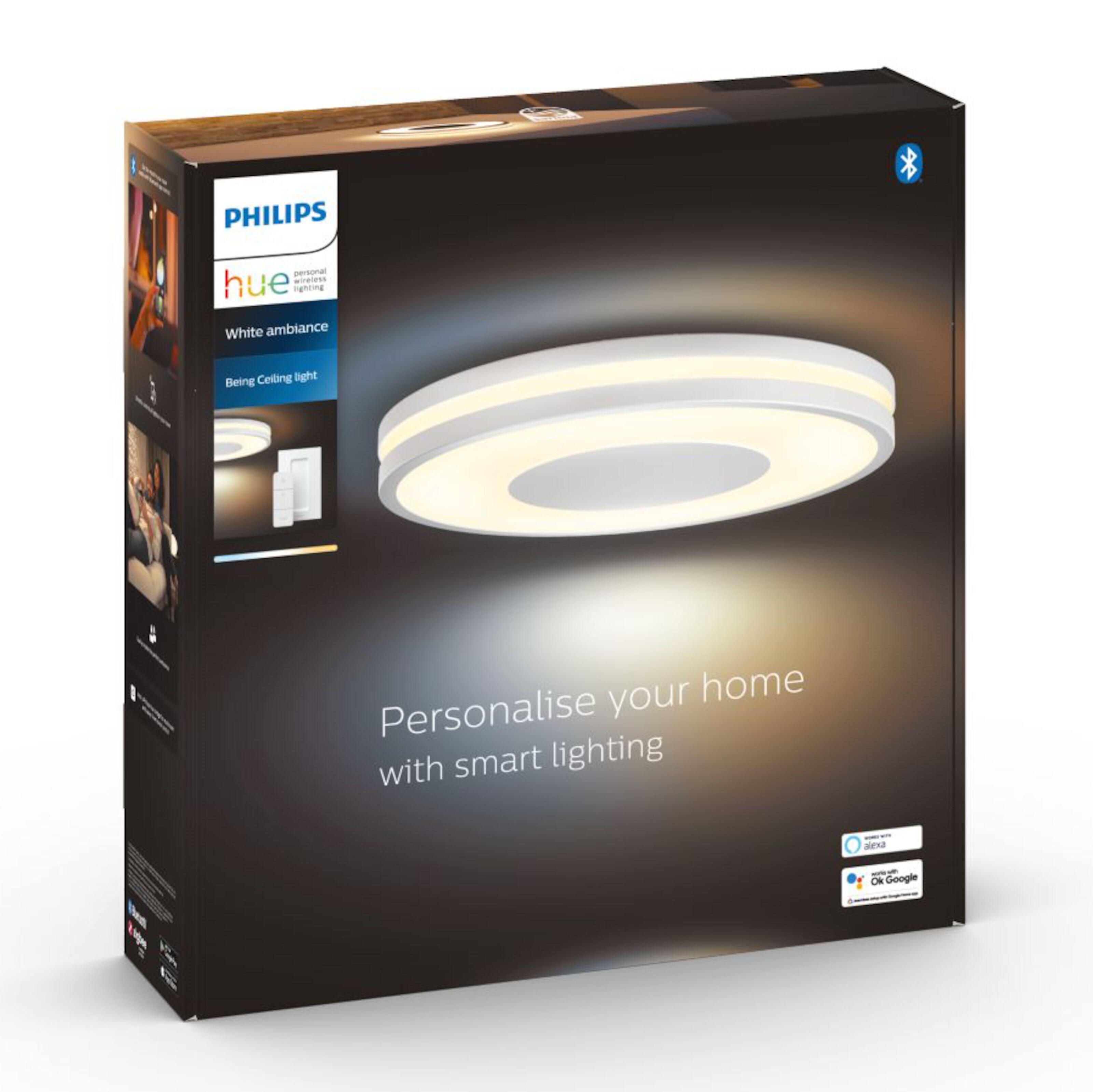Philips Hue Ambiance Being Takplafond med dimmer