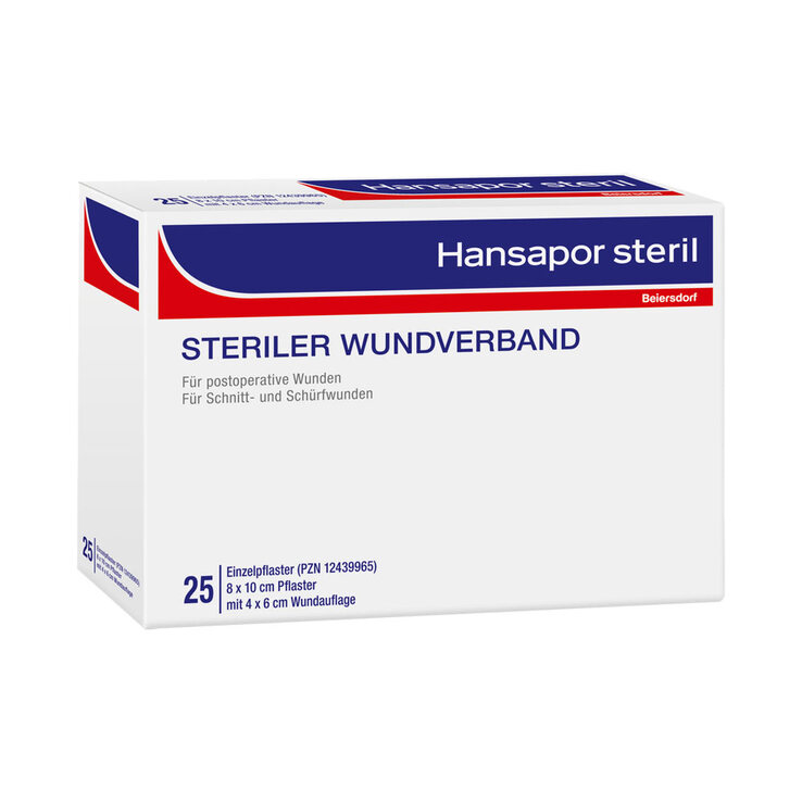 Hansapor steril Wundverband 8x10 cm, 25 St