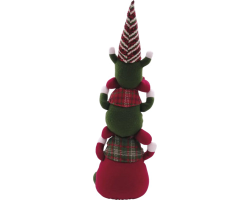 Decoratief figuur Lafiora 3 Kerstmannen H 56 cm
