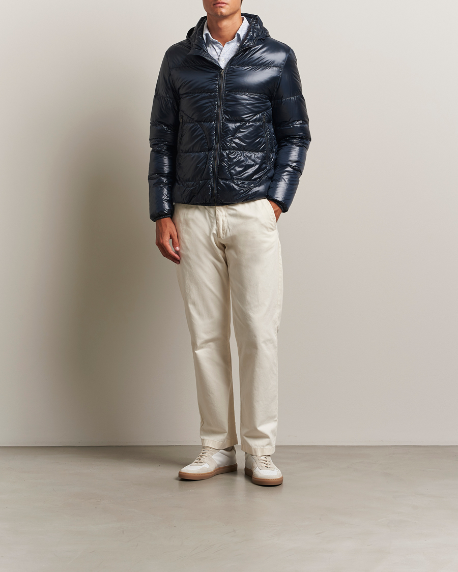 Herno Piumino Nylon Bomber Navy