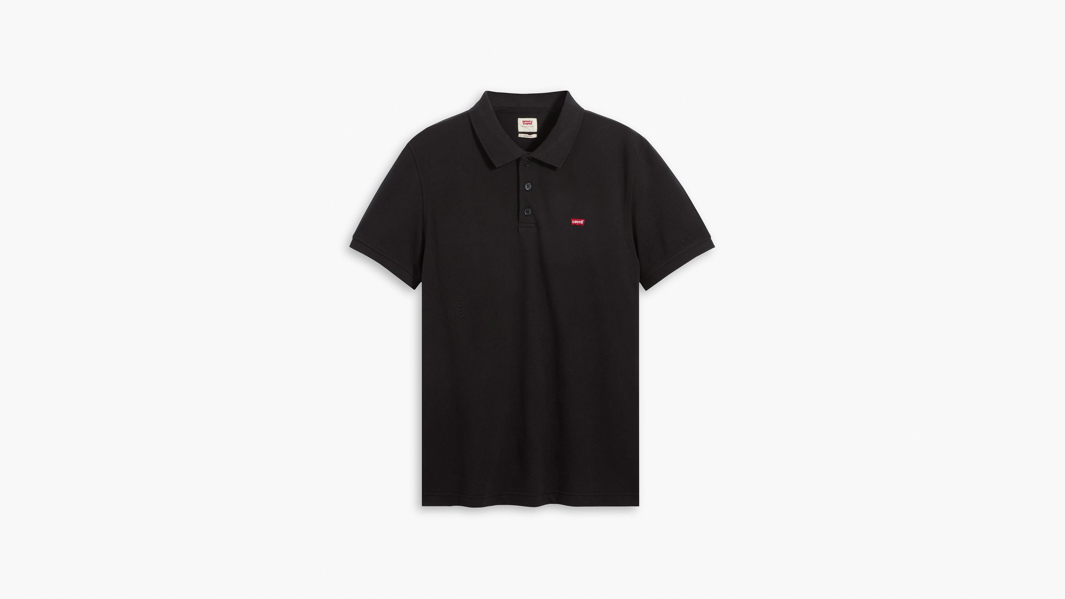 Polo griffé - Mineral Black - Noir