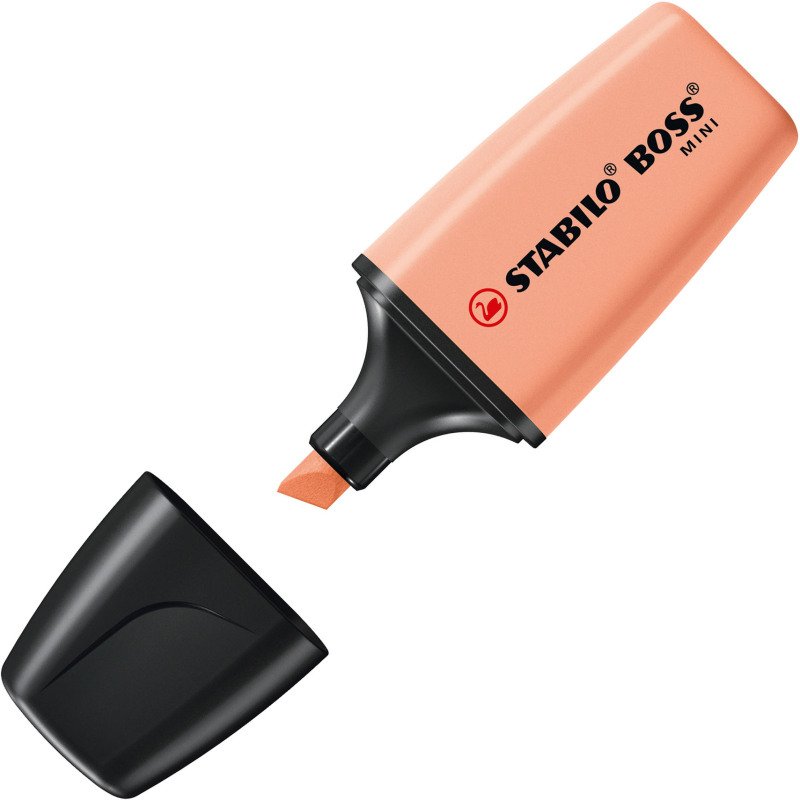Surligneur Stabilo Boss pastel mini - Etui carton de 6
