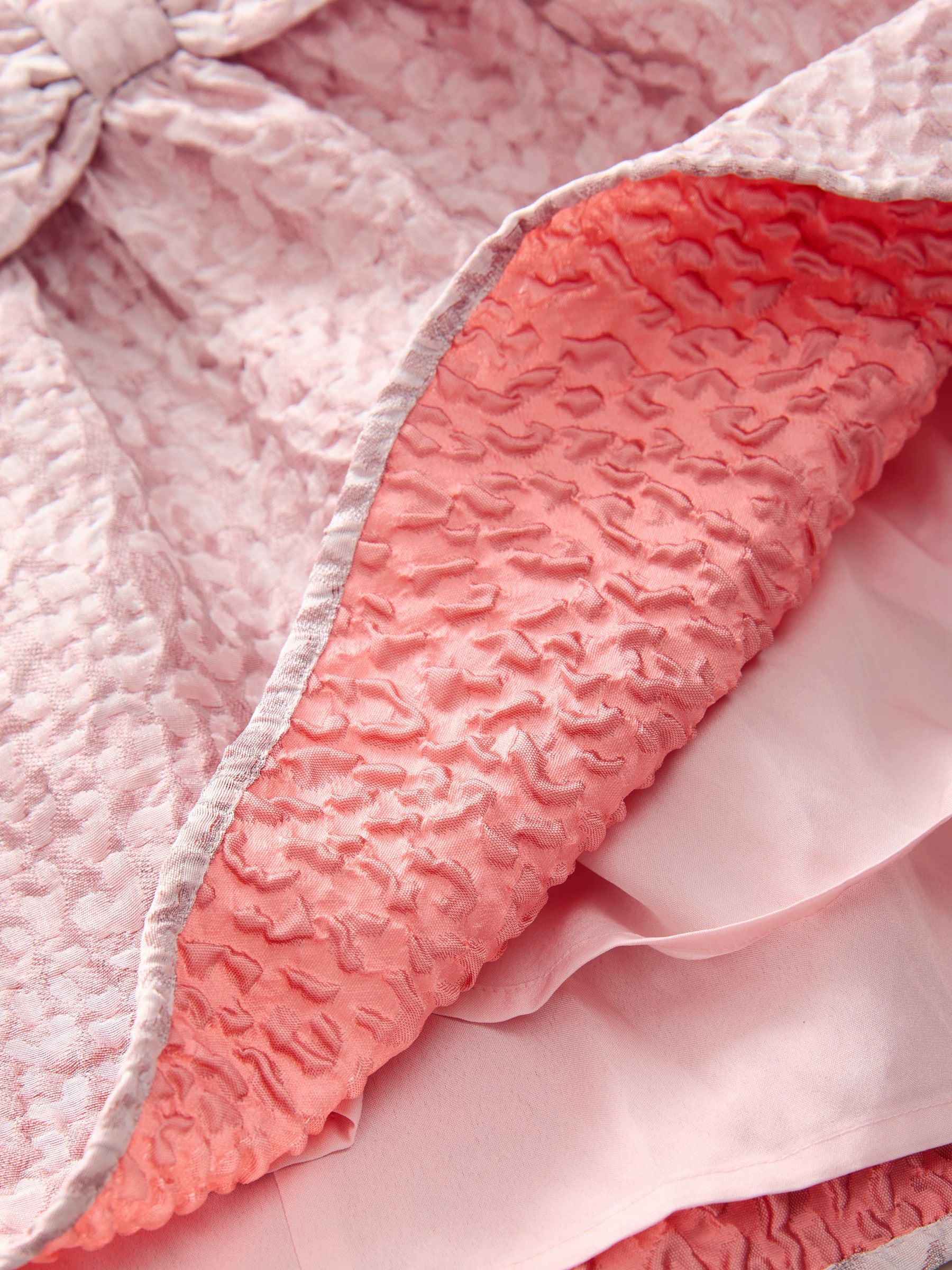 Roze met dierenprint - Jacquard feestjurk (3mnd-8jr)