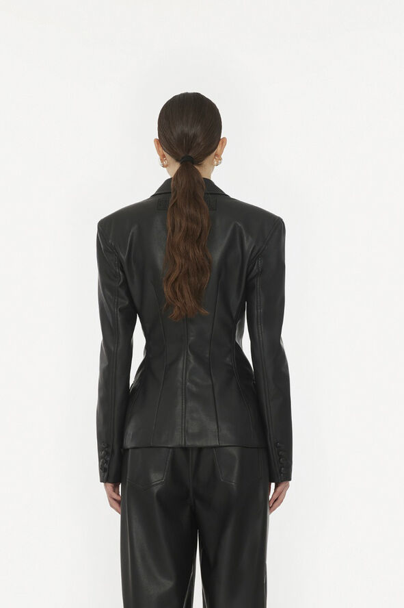 ROTATE Birger Christensen Fitted Blazer Black